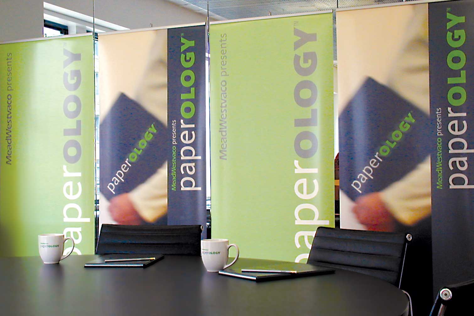 meadwestvaco-paperology_banners.jpg Art Direction by: Bart Crosby, Crosby Associates